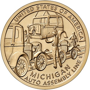 2025 1-dollar - P - Michigan reverse